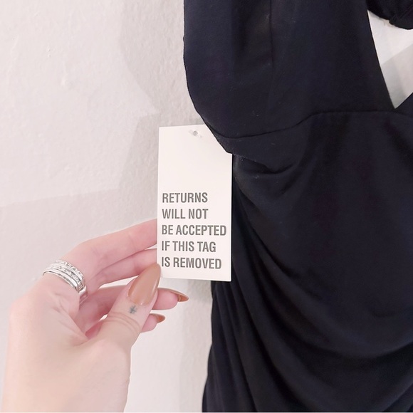 Bumpsuit The Ruched Halter Evening Dress Black Pregnancy Maternity NWT - Picture 3 of 8